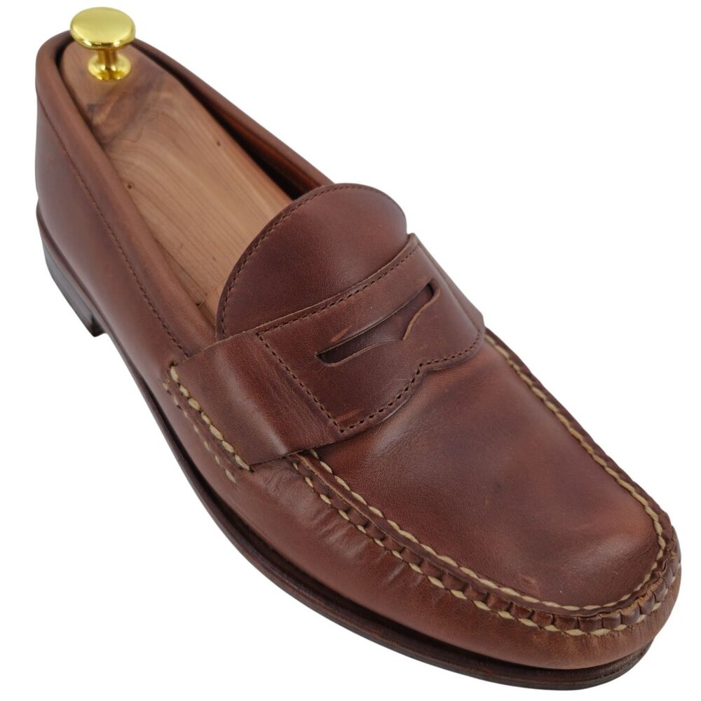 Cole Haan Pinch Maine Classic Penny Loafers Mens 10M Brown Leather Dress Shoes - Picture 1 of 10